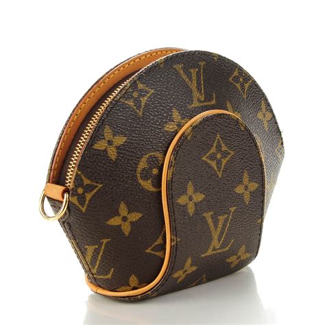 LOUIS VUITTON Monogram Mini Ellipse Wristlet Clutch.